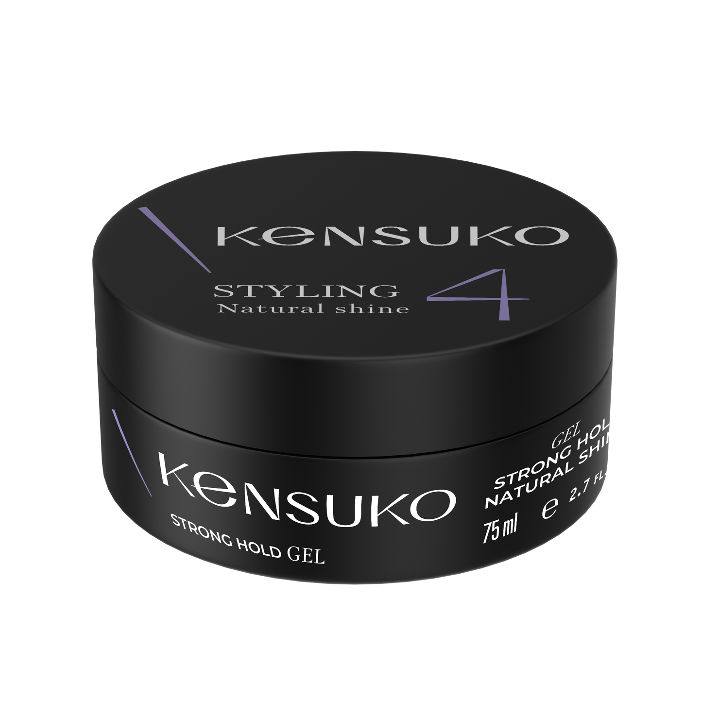 KENSUKO CREATE Gel for Hair Styling strong hold natural shine 75 ml 珂斯卡 透明髮蠟(黑罐)