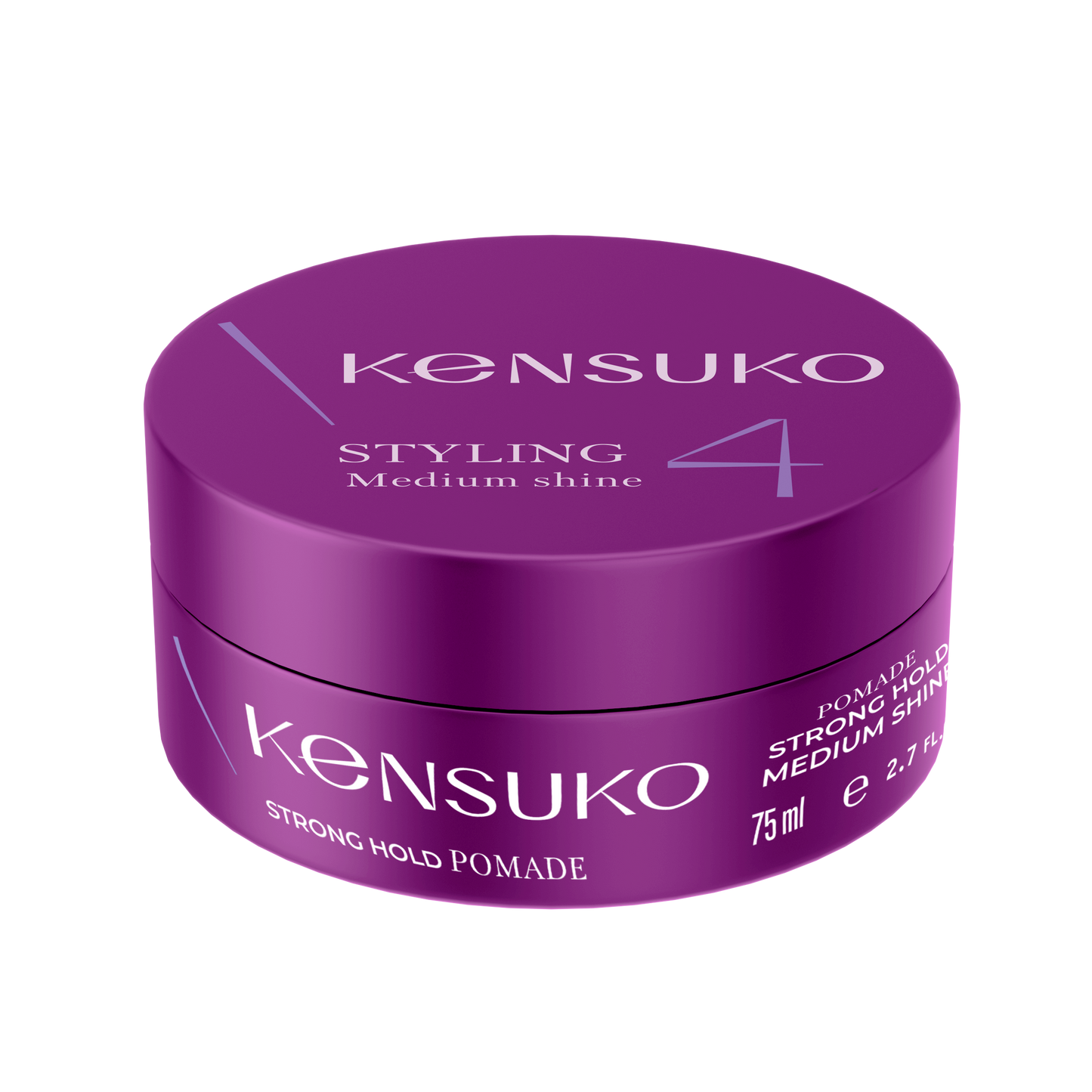 KENSUKO CREATE Pomade for Hair strong hold medium shine 75ml 珂斯卡 亮澤透明髮蠟(紫罐)