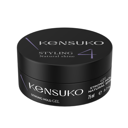 KENSUKO CREATE Gel for Hair Styling strong hold natural shine  75 ml 珂斯卡 透明髮蠟(黑罐)