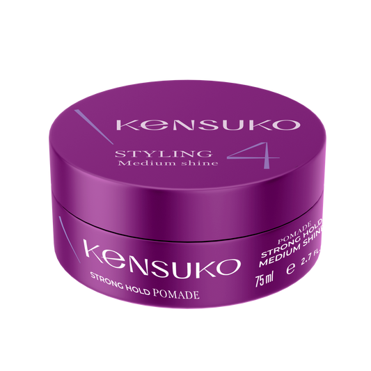 KENSUKO CREATE Pomade for Hair strong hold medium shine 75ml  珂斯卡 亮澤透明髮蠟(紫罐)