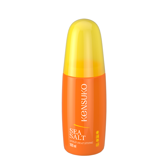 KENSUKO Spray for heat styling with sea salt 100ml  珂斯卡 海鹽滋潤防UV噴霧 （橙色瓶）