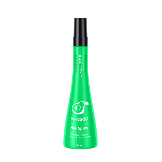 KENSUKO Thermal protection HairSpray Avocado 130ml 牛油果味抗熱頭髮噴霧 (綠實色瓶)