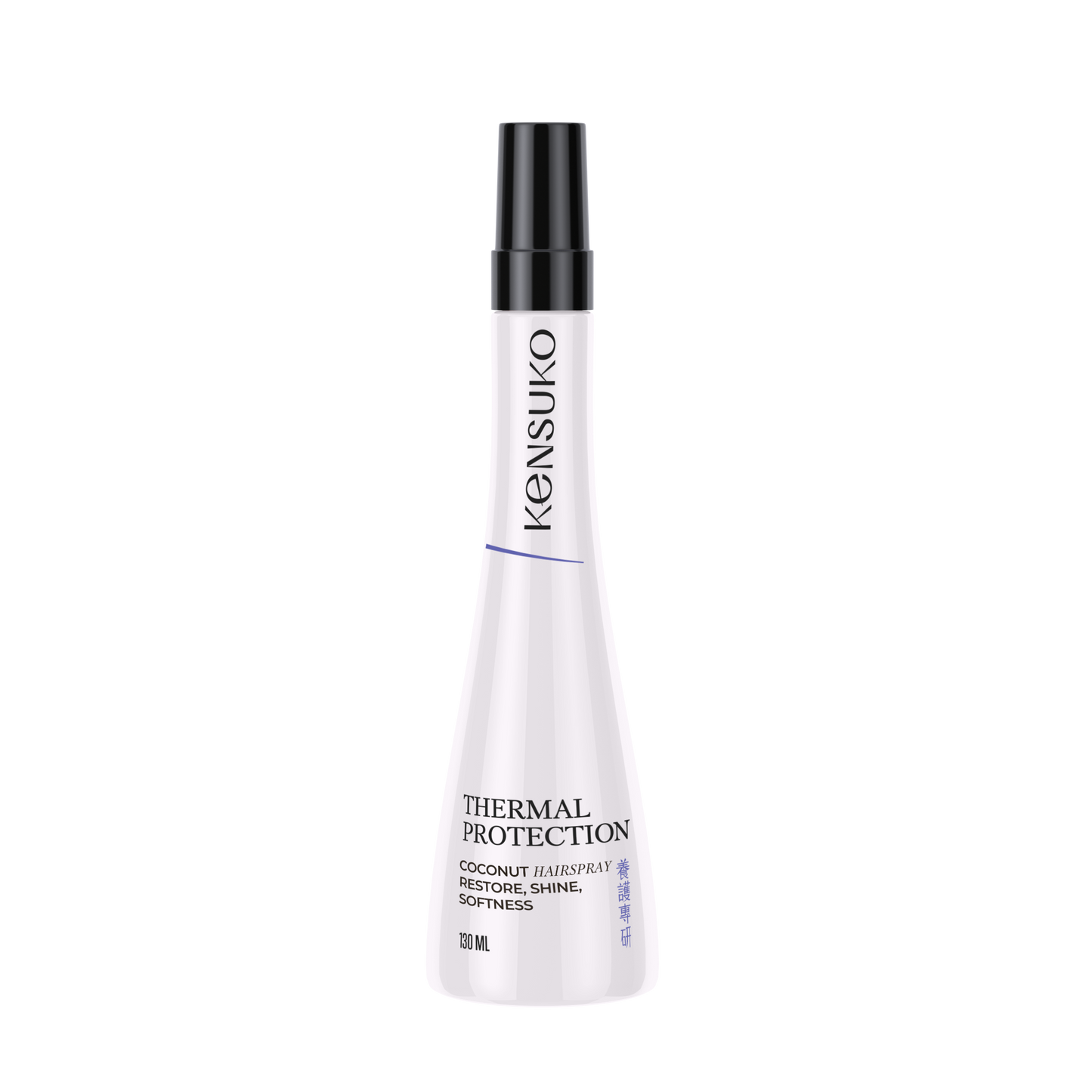 KENSUKO Thermal protection HairSpray Coconut 130ml 椰子味抗熱頭髮噴霧 (白實色瓶)