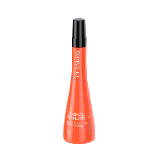 KENSUKO Thermal protection HairSpray Mango 130ml 芒果味抗熱頭髮噴霧 (橙實色瓶)